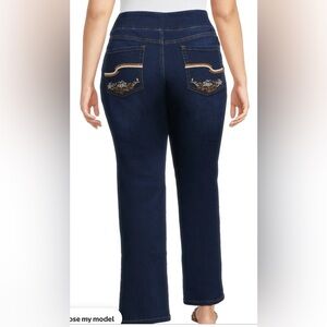 Pioneer Woman Pull on Jeans, stretchy pull on. Plus size 2X (20W-22W) NWT
